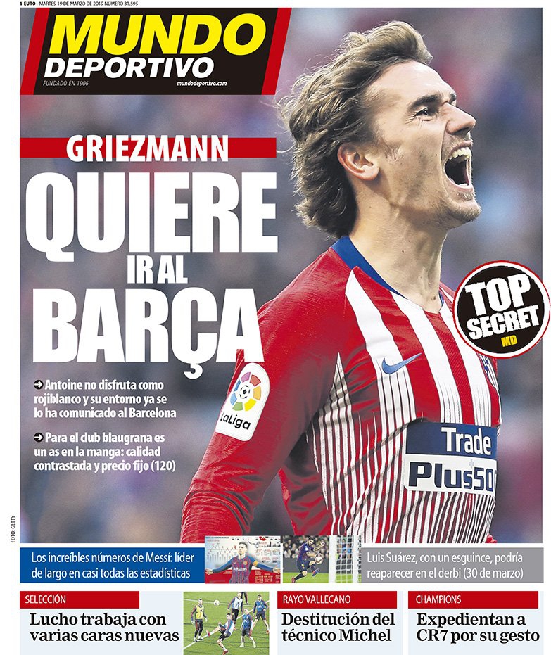 ''MD'': Griezmann chce przejść do Barcy